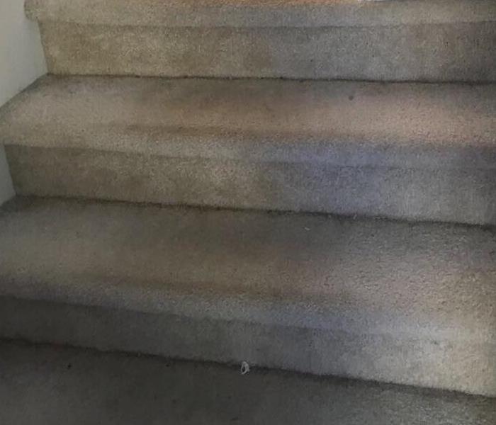 Picture of pre-cleaned stairs