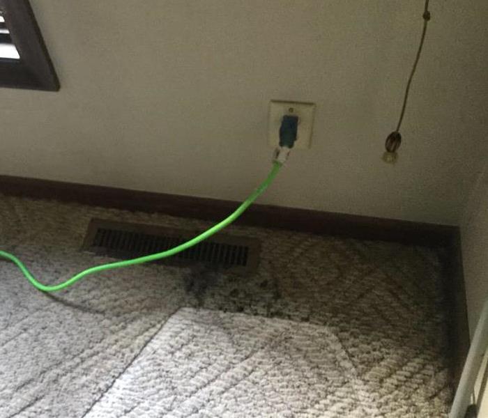 Picture of outlet that caught on fire